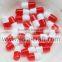 6*12 MM Wholesale Half Hole Resin Capsules Beads Drug Capsules Shape Loose Beads