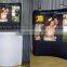 Curve shape wave tube fabric exhibition backdrop display