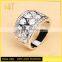 Jingli jewelry Pave Setting Silver Wedding Ring (YJ-857)