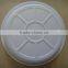 white round party plate