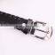Fashion PU belt with braided borders for ladies