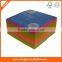Die cut neon self adhesive paper cube,sticky note block