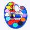 12 Assorted Colors Watercolor Cakes 12-colors, 12 Paint Tablets with Palette & a Brush