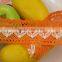 5cm Orange-white Lastest Wonderful Design of Guipure Lace Trim C500401