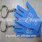 Worker logo silicone rubber keychain with low price