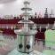 Hot Sale new heat stability Stainless Steel 110v/220v 4 Tiers cheap chocolate water fountain