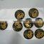 3D resin black and silver aluminium clear epoxy resin dome sticker