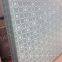 interior decor acid etched glass/ frosted glass with acid etched designs