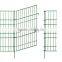 Garden powder coated steel fence with spear top
