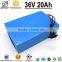 Electric bicycle 36v 20Ah rechargeable electric bicycle battery pack Alu cased