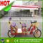 tandem bicycle for 4 people, double pedal bicycle, electric surrey bike