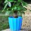 Garden decor colored outdoor plastic planters