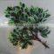 cheap hot sale foliage Banyan leaves artificial ficus leaves. green white gold leaves