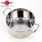 factory stocked wholesale beautiful decal stainless steel cookware pot / camping pot