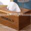 Supply of Wood Color Carton Tissue Box Unfinished Wooden Tissue Box