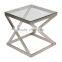 Hot Sales Stainless Steel 201#table Frame Metal Glass Coffee Table High Qualtiy