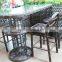 High quality aluminum rattan bar table&chairs.Rattan outdoor garden furniture