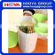 1.5L Round Transparent Plastic Three Portion Cereal Storage Container Dry Food Container Airtight Flip Top Food Saver Containers