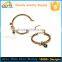Classic Round Hoop Earrings, Zircon Stone Pendent Earrings Accessories