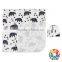 Cartoon Polar Bear Print Blanket Boutique Baby Muslin Blanket With Hat