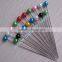 Assorted pearl colors 38mm needle work sewing pin