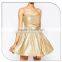 Sexy Free Shipping Porm Dress Gold Sequin Spaghetti Strap Ball Gown