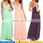 Elegant spaghetti straps v neck pleated chiffon long wedding party dresses patterns for women bridesmaid 2017