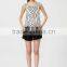 Bodycorn Sequin Halter Sleeveless Lady Tunic Top