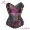 Fashion Jacquard Clasps Overbust Sexy Slimming Waist Steampunk Corset