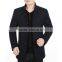 Customize Fashion Business Woolen Bomer Jacket Men Plain Wollen Jacket