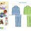 2015 Fashion High Quality Comfortable Sleepwear 100%cotton Flannel Pajama Set ,
