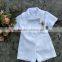 2017 new arrival Summer Children's Clothing Sets Wholesale Baby Clothes white shirt and shorts baby boy suits