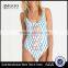 Retro High Cut One Piece For Women Custom Low Scoop Back High Cut Legs Swimsuit Polyamide Elastane Blend Material Swimwear