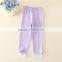 good material 100% cotton girls dress leggings colorful children trousers kid casual pants for selling