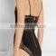 2017 sexy women sheer bodysuit one piece ladies strap bodysuit