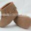 Popular fringe warm handmade moccasins baby boots