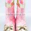 Pink Winter Safety Soft Sole leather Boots for babies
