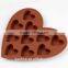 Wholesale High Quantity Eco-friendly mini care shape silicone chocolate mould,soap mold,diy cake mould
