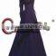 Long Trumpet Sleeve Hooded Collar Costume ROCOCO Ball Grown Gothic Medieval Victorian Purple fancy Dress