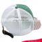 Fashion mesh trucker baseball cap with washed broken pre-curved visor