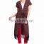 Newest Design Tie Waist and Fringe Bottom Original Cut Ladies Long Vest Women