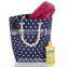 Ladies Summer Holiday Tote Shopping Reuseable Polka Dot Cotton Bag