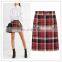 School Girl Multicolor Cotton Mini Skirt