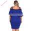 Womens New Design Casual bell sleeve plus size sexy dresses