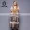 100% Wolf & Raccoon Fur plush vest Best quality hot sale womens luxury coat