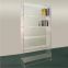 Clear Acrylic Wall Mounted Cosmetic Shelf Plexiglass Ladder Shelf