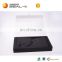 500$ Free Coupon Pearl White Customized Matte Black Inside UV Logo Unique Design Luxury Invitation Card Box