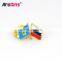 Custom high quality die cut struck soft enamel bulk flag lapel pin badges