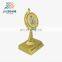 2014 new design cheap star trophy / wholesale trophy figures metal / gold planted metal trophy with wooden base