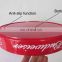 Red round pp plastic antiskid barware food serving tray factory supply